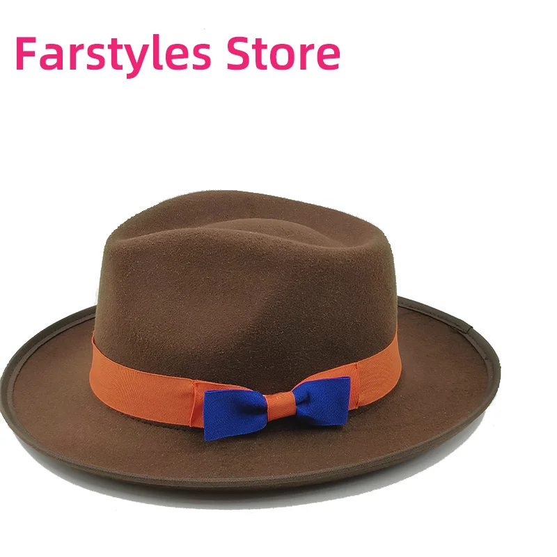 Trilby gebogene Traufe klassische Fedora Hut für Frauen Männer Gentleman Hamburger Hut Bogen Vintage Hut Winter Herbst Sombrero Hombre