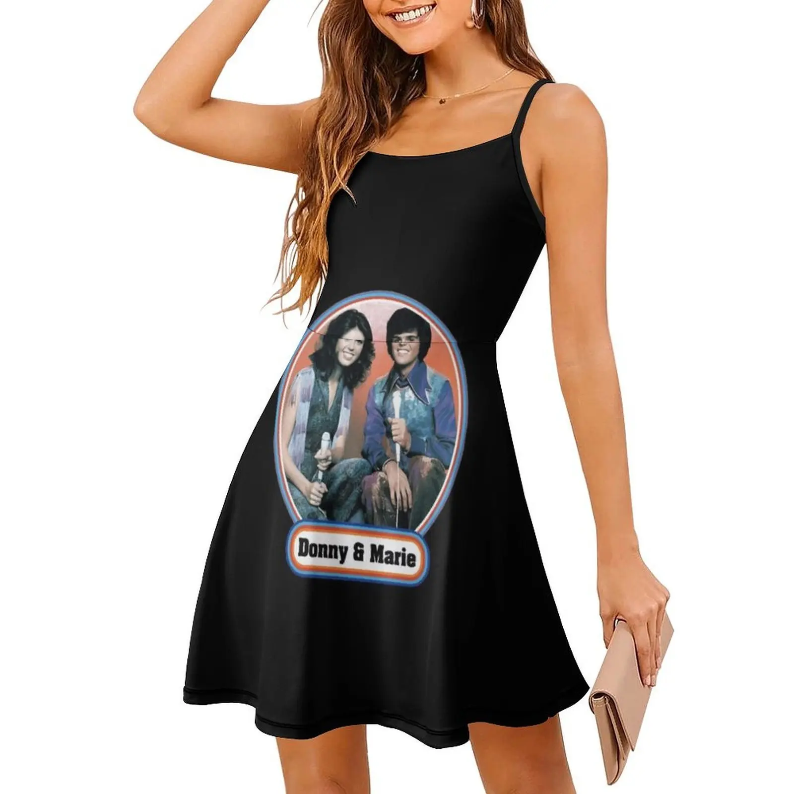 Day Gift For Donny And Marie Osmond Gifts Music Fans Women's Hip Hop Streetwear Dress Graphic Print Party Club Wear Day For