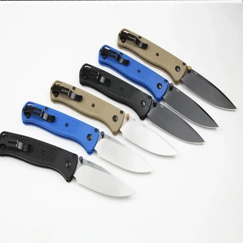 KK BM 535 Bugout EDC Folding Pocket Knife Black/ White Blade Survival Tactical Knife Outdoor Facas Jackknife Hand Tools Rescue