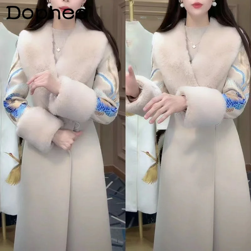 Autumn and Winter New Fashion Goddess Versatile Temperament Entry Stitching Mink Fur Coat Trend Faux Fur Coat Jacket Women