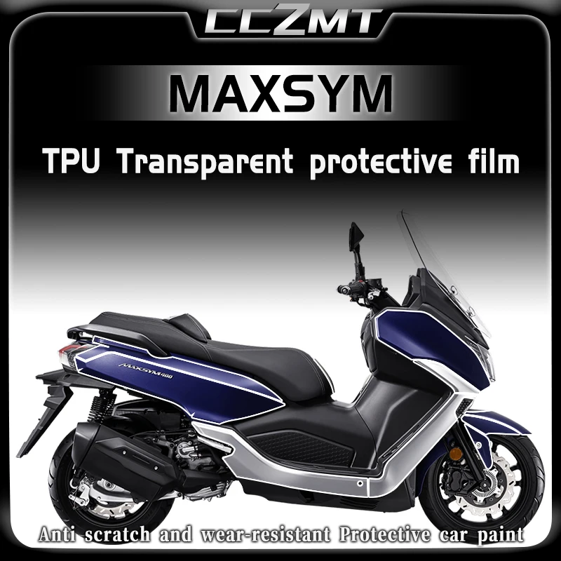 For SYM MAXSYM400 Invisible Car Clothing Film Full body Paint TPU Transparent Protective Film Modification