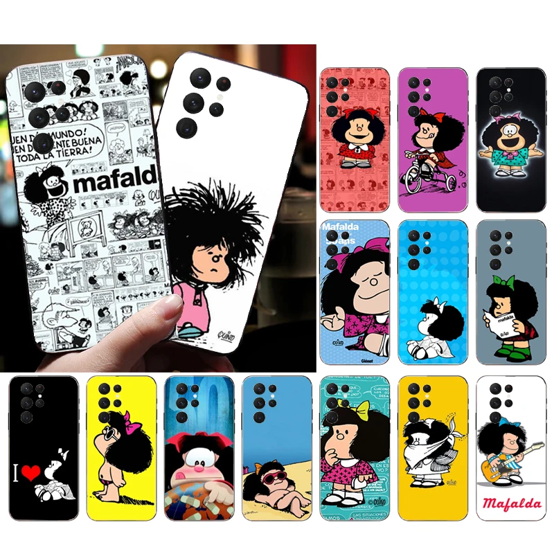 Phone Case for Samsung S24 S23 S22 S21 S20 Ultra S20 S22 S21 S10E S20 FE S24 Plus Mafalda