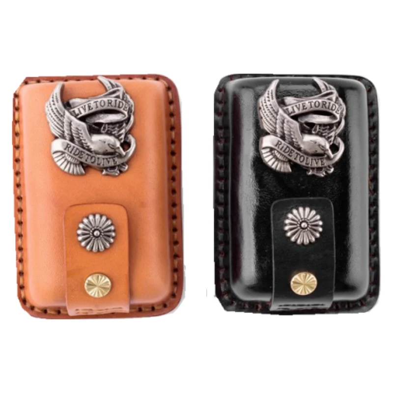 Slingshot Steel Ball Bag Genuine Leather Outdoor Hunting Waist Pack Pellets Ammo Bag Case Utility Pouch