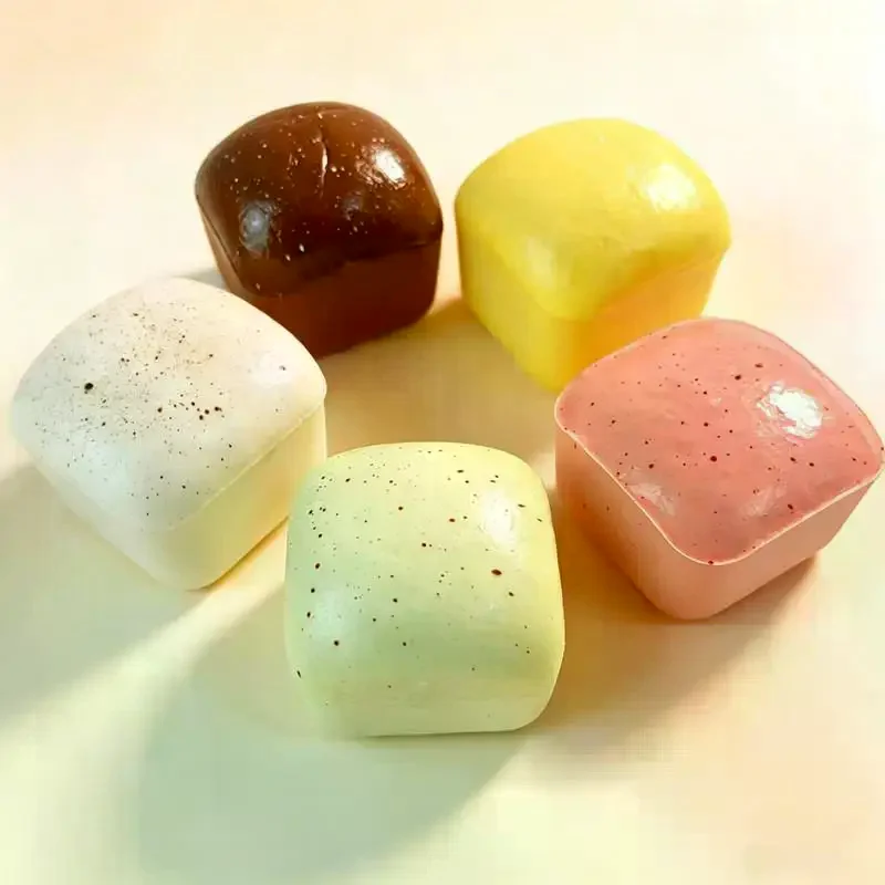 Simulated Square Bread Squeeze Toy Slow Rising Small Toast Sensory Fidget Toy for Anxiety ADHD Kids Adults