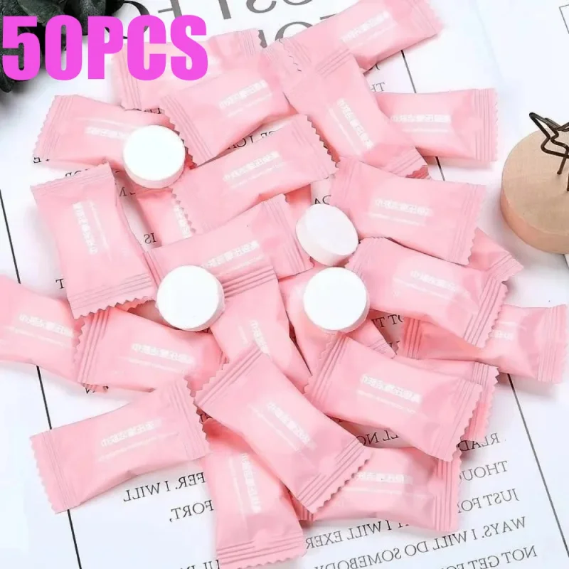 50/100/300/500Pcs Mini Compressed Towel Disposable Capsules Towels Magic Face Care Tablet Outdoor Travel Cloth Wipe Paper Tissue view 6