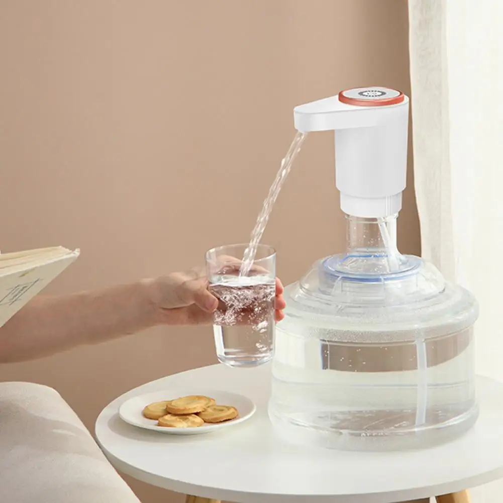 

Intelligent Water Dispenser Portable Rechargeable Electric Water Dispenser Pump for Universal Use Food Grade Low Noise for Home