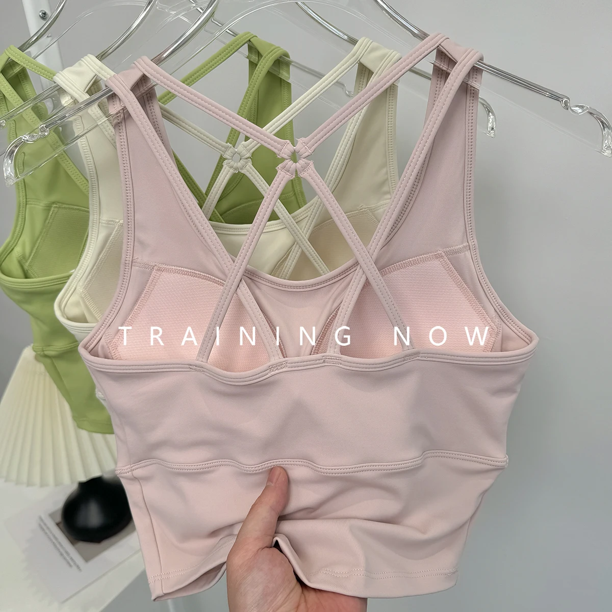 

Yoga suit beauty back sports vest women can wear shock-proof gathering running fast drying and tits underwear fitness bra