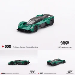 MINIGT 600 In Stock 1:64 Valkyrie Racing Green Diecast Diorama Car Model Toys