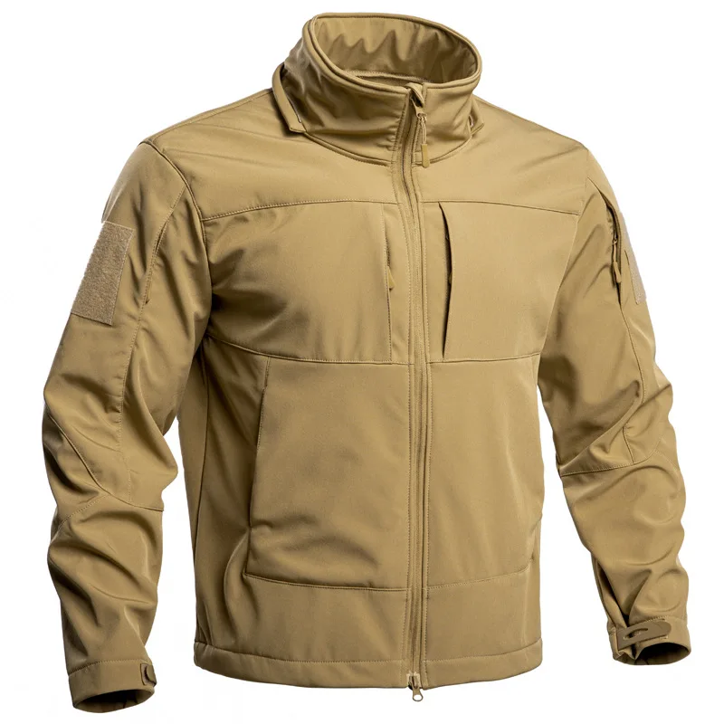 Men's Special Ops Military Tactical Soft Shell Winter Warm Fleece Lined Jacket Detachable Hood Coat Hiking Snowboard Windbreaker