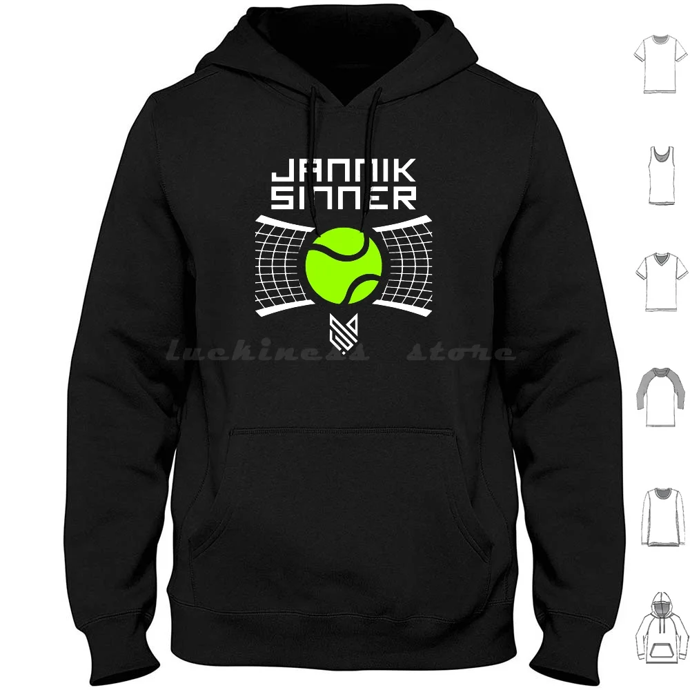 Jannik Sinner Hoodie cotton Long Sleeve Jannik Sinner Jannik Sinner Tennis Atp J Sinner Sinner Jannik Italian Tennis Player