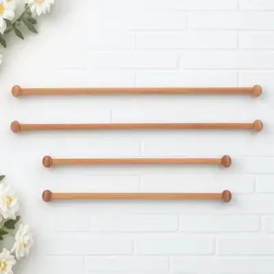 4Pcs Wooden Tapestry Holder Natural Wood Hanging Pole for Quilt Wall Display Strong Durability Tapestry Hanging Stick Accessory