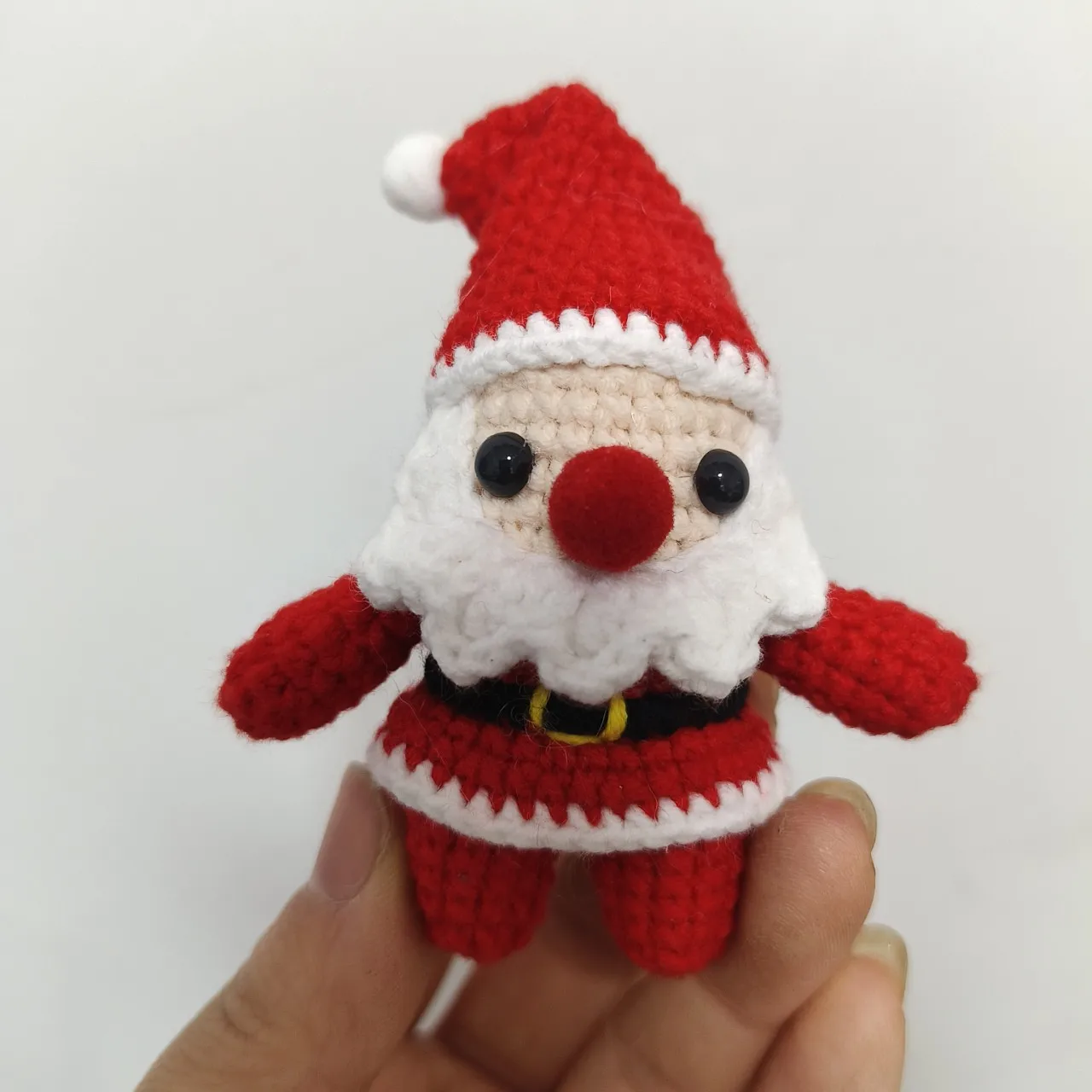 

Handmade Crochet Christmas Doll ,Cute Handmade Pendant for Chriatmas Tree ,Knitted Santa Pendant for Home ,Finished Products