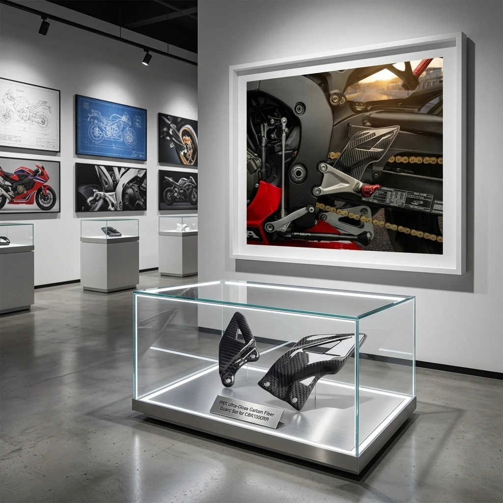 

Motorcycle Foot Pedal Protection Cover Durable Cover for Enhanced Bike Maintenance For Honda CBR1000RR 2008-2024 Carbon Fiber