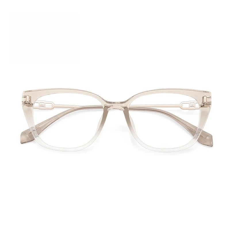 YCFoya, gafas ópticas de carey a la moda para mujer, monturas de gafas tipo ojo de gato para mujer, gafas graduadas 00480