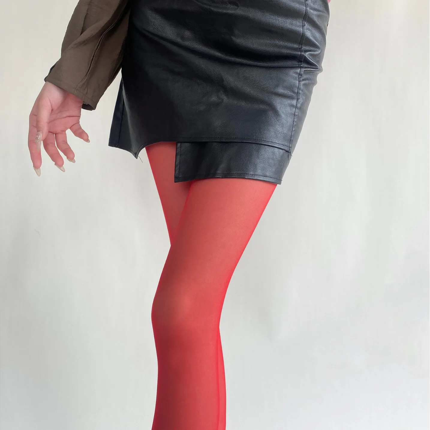 Pink Blue Thin Women Tights Korean Fashion JK Silk Matte Finish Comfortable Velvet Bottoming Stockings Soft Nylon Pantyhose