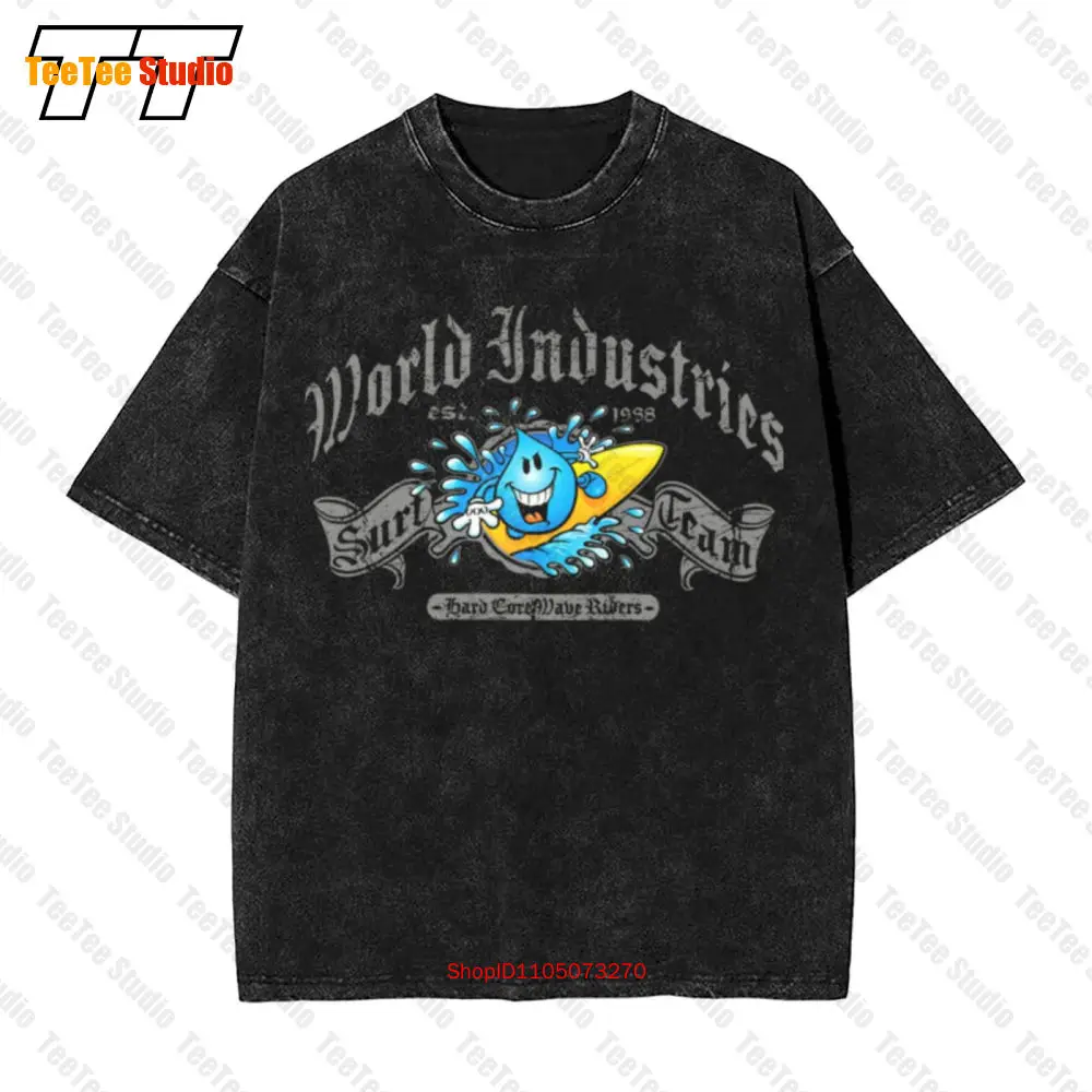 

World Industries Skateboarding Wet Willy Graphic Logo Vintage Oversized T-Shirt AIHV