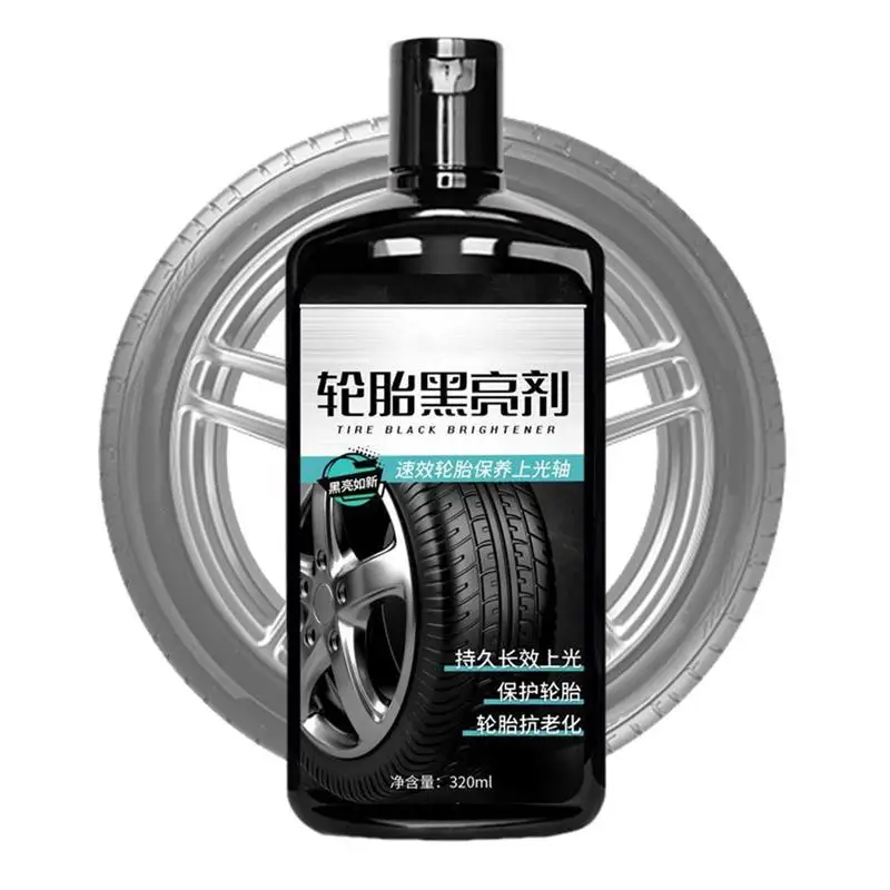 

Tire Coating 320ml Tire Protectant Gel Long-lasting Tire Polish Quick Drying Wet Tire Finish Waterproof For Cars Wheel Shine And