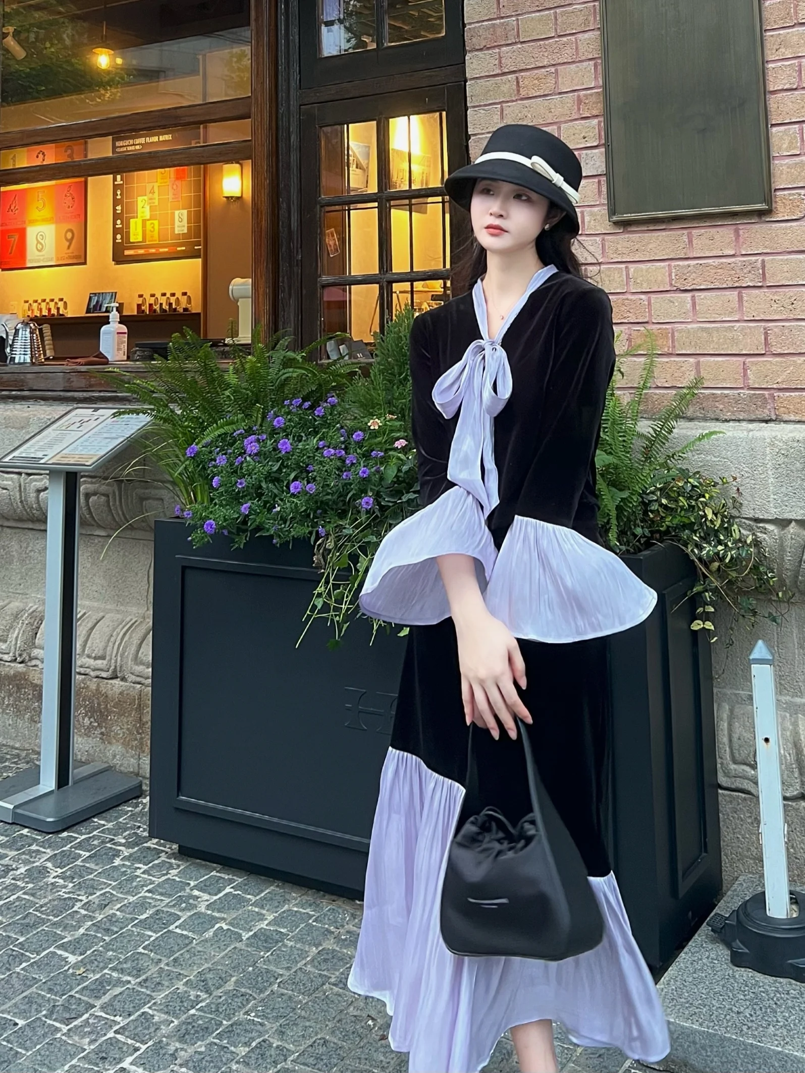 

Женский модный комплект Joey Bla: вельветовое пальто в стиле пэчворк, винтажный элегантный образ для повседневной носки, зима 2023