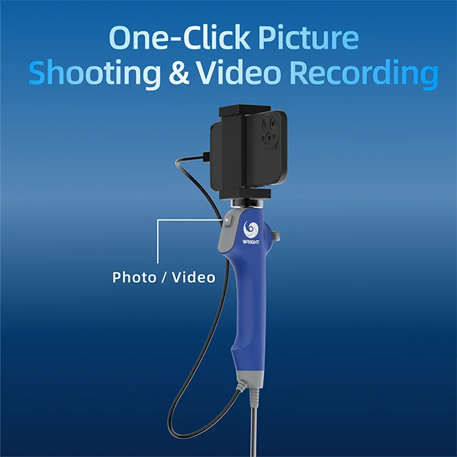 180° Two-Way Industrial Borescope Camera 3.9mm IP67 USB Endoscope with 1MP for Pipe/Machine Inspection (1M Length Customizable)