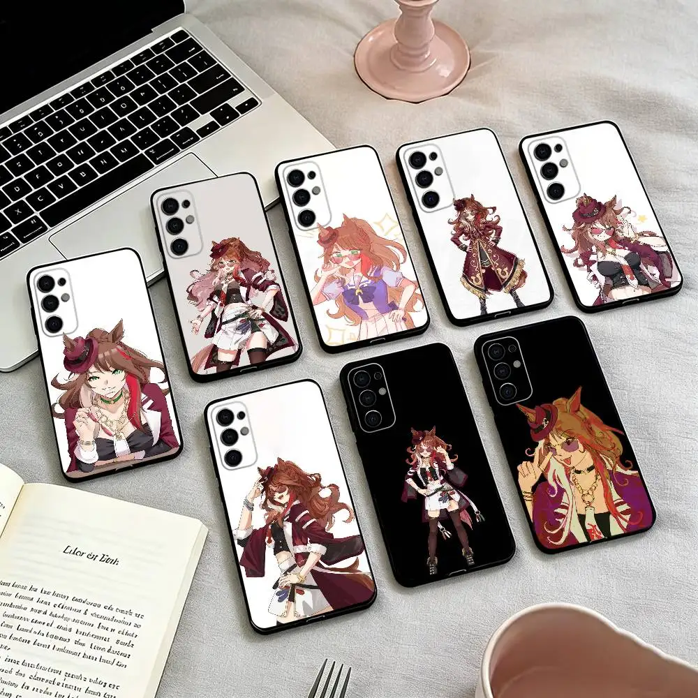 Forever-young U-Umamusume Phone Case For Samsung S25,S24,S21,S22,S23,S30,Ultra,S20,Plus,Fe,Soft Silicone Black Cover