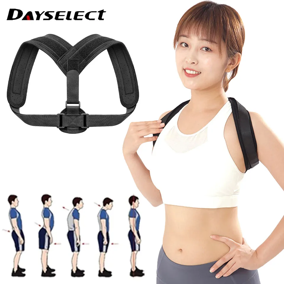 

Adjustable Back Posture Corrector Belt Clavicle Spine Men Women Home Office Outdoor Upper Back Waist Shoulder Posture Corrector