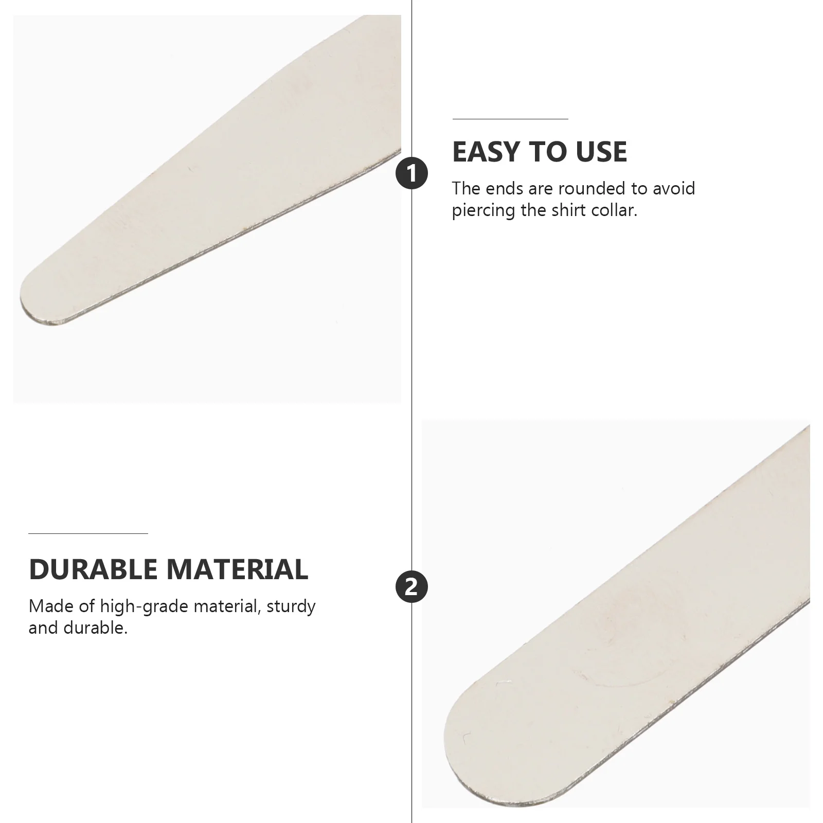 40 Uds. Soportes para cuello, insertos para camisa para hombre, efecto de fijación instantánea, diseño atractivo, múltiples opciones disponibles, soportes para cuello de camisa