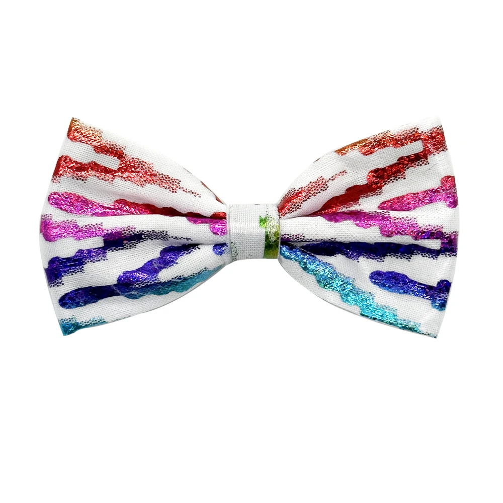 50/100Pcs Colorful Sequins Pet Supplies Sliding Dog Bow Tie Collar Accessories Dog Bows Small Dog Cat Bowties Pet Accessories