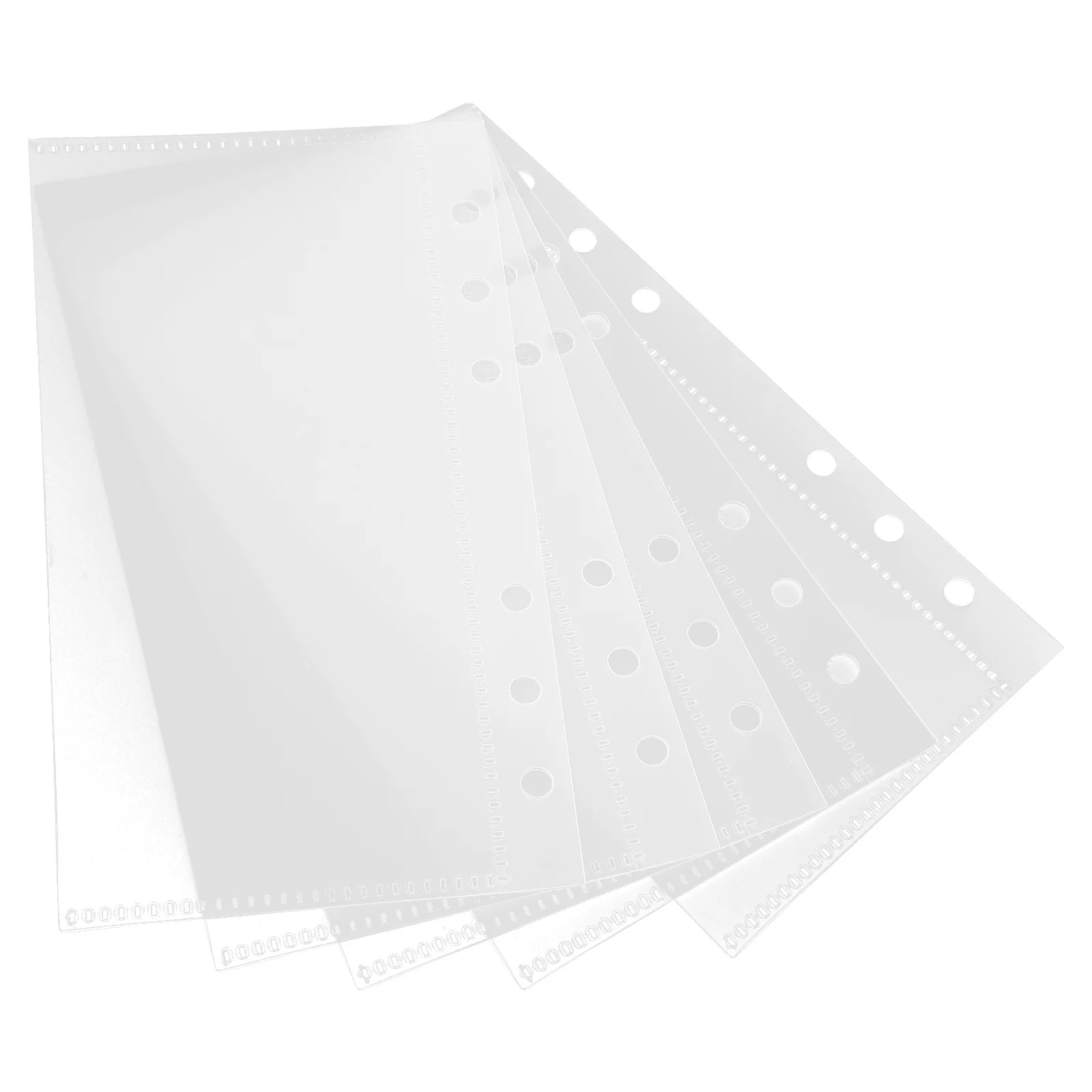 

5Pcs Budget Binder Inserts PP Divider Pockets Multi-Use Loose Leaf Organizer for Planning Finance Tracking Daily Use