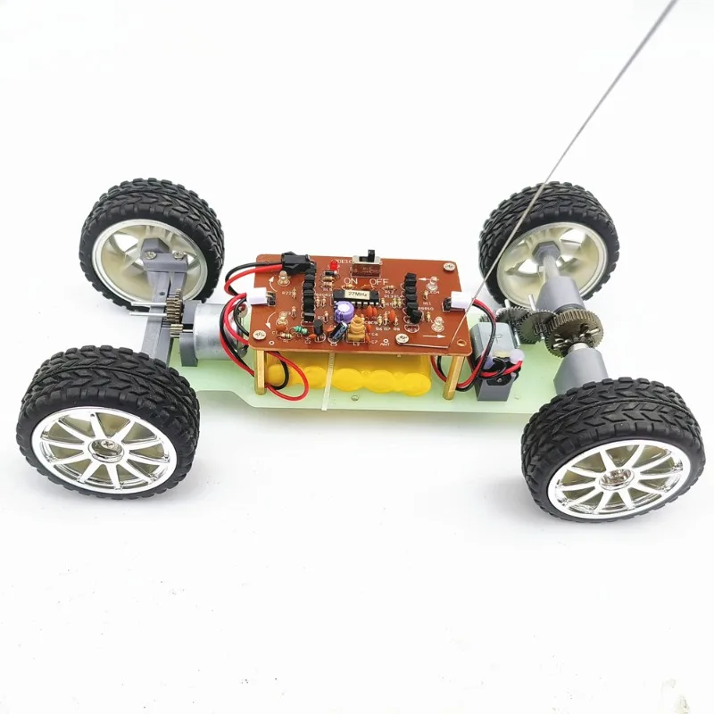 Metal Gear Differential Aluminum Remote Control Smart Car Assembly Maker DIY Toy Learning Kit Steering