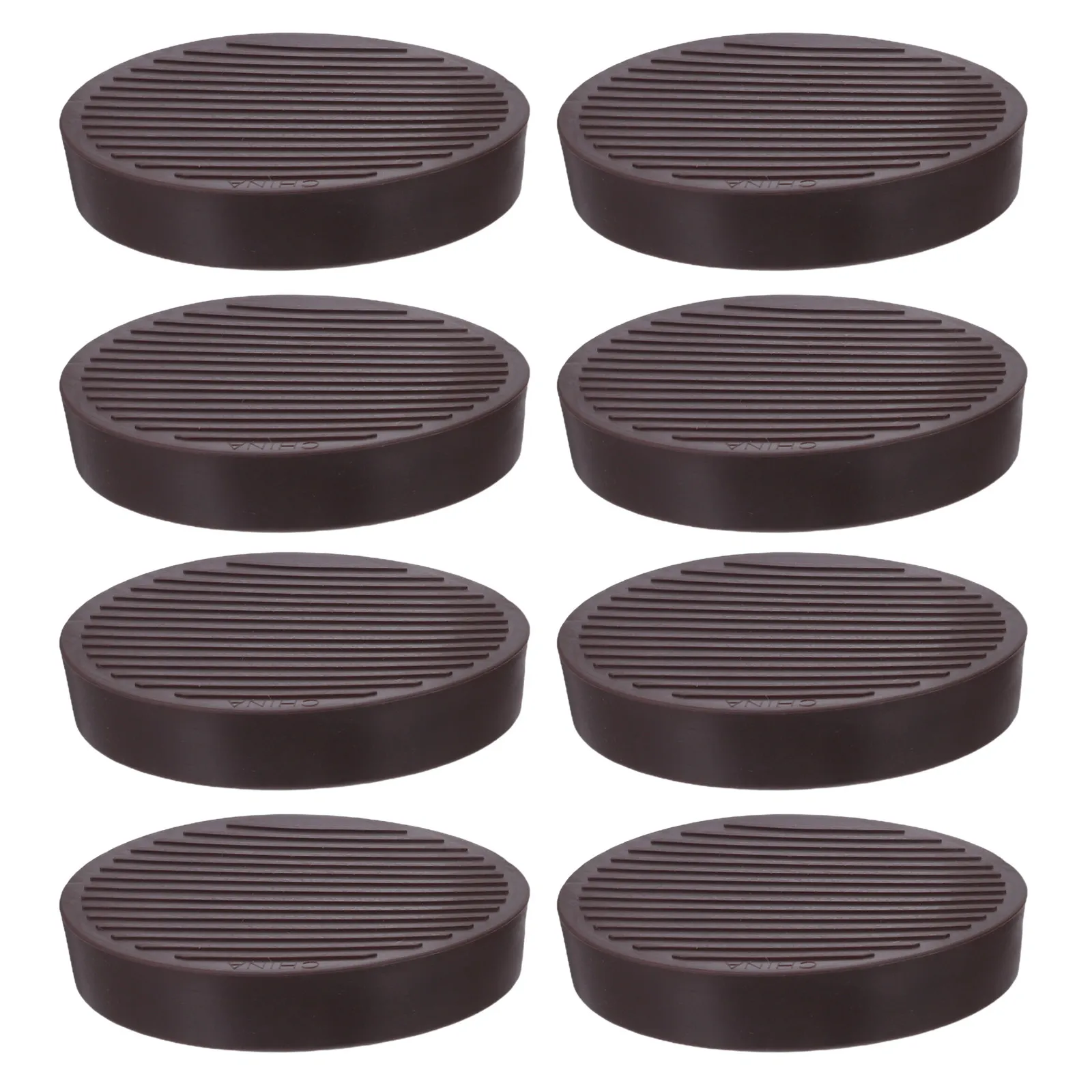 

8Pcs Rubber Furniture Caster Cups Round Anti Slip Pads for Floors Furniture Wheel Stoppers Beds Sofas Chairs Rubber Caster Cups