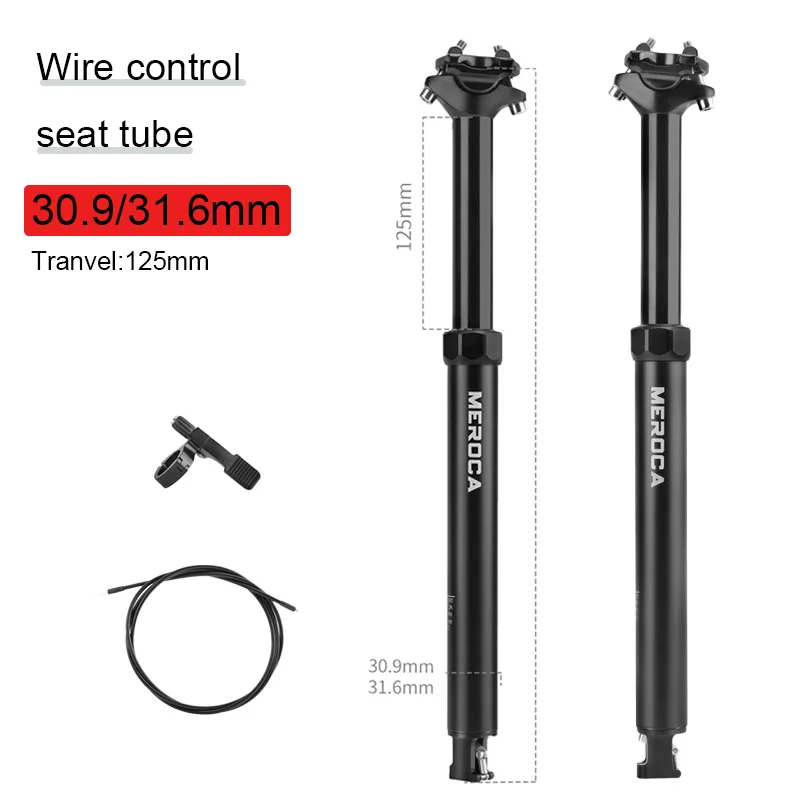 MEROCA jízdní kolo Seat runout 30.9/31.6mm mtb teleskopická sedlovka bicykl sedačky jezdecké sedlo sedlovka nastavitelný mtb Seat trubice bicykl částí