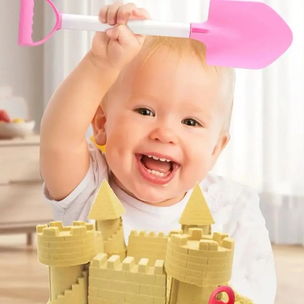 1 conjunto de pás de balde de areia de plástico conjunto interativo pá de neve praia areia jogar brinquedos manual durável moldes de areia ferramentas