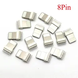 5pcs Lightning Dock 8Pin 8p 8 pin USB Plug Male Connector Welding Data OTG line interface DIY Data Cable For iPhone 5G etc