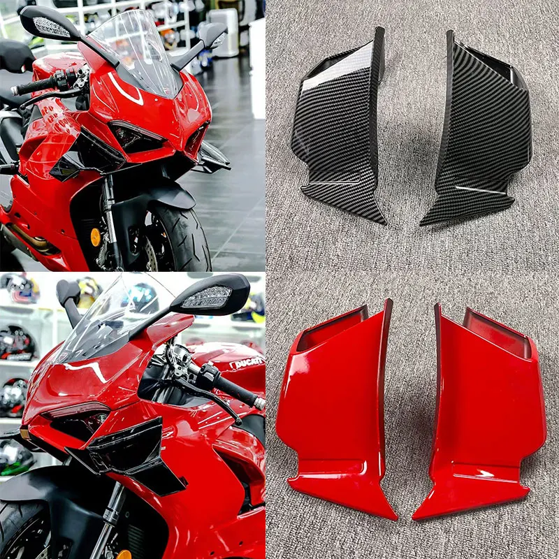 

For Ducati Panigale V2 2020 2021 2022 2023 Motorcycle Mirrors Winglets Aerodynamic Side Wings Spoiler Fairing