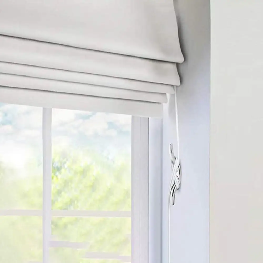 

Metal Curtain Hooks Adjustable Universal Fit Safety Rope Cord Safety Cleats Blind Cord Winder Window Hook Window Blinds