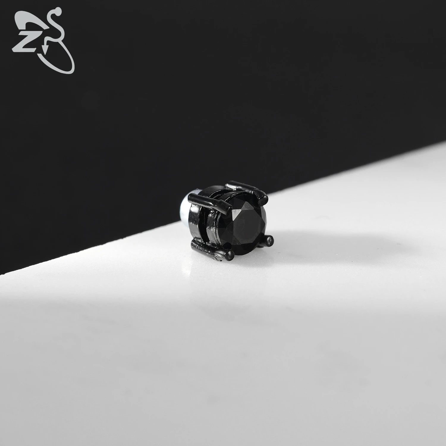 ZS 1 Stück magnetische Clip-on-Ohrringe, Stern-Herzform, CZ-Kristall-Ohrclip, kein Piercing, Ohrstecker, kein durchbohrter Ohrring-Schmuck, 4–8 mm – Detail 18
