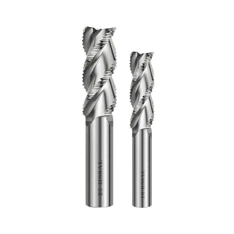 HSS-Schruppfräser, vollständig geschliffen, superharter, gezahnter Fräser, Hochgeschwindigkeitsstahl-Fräser für die grobe Bearbeitung von Stahl oder Aluminium – Detail 7