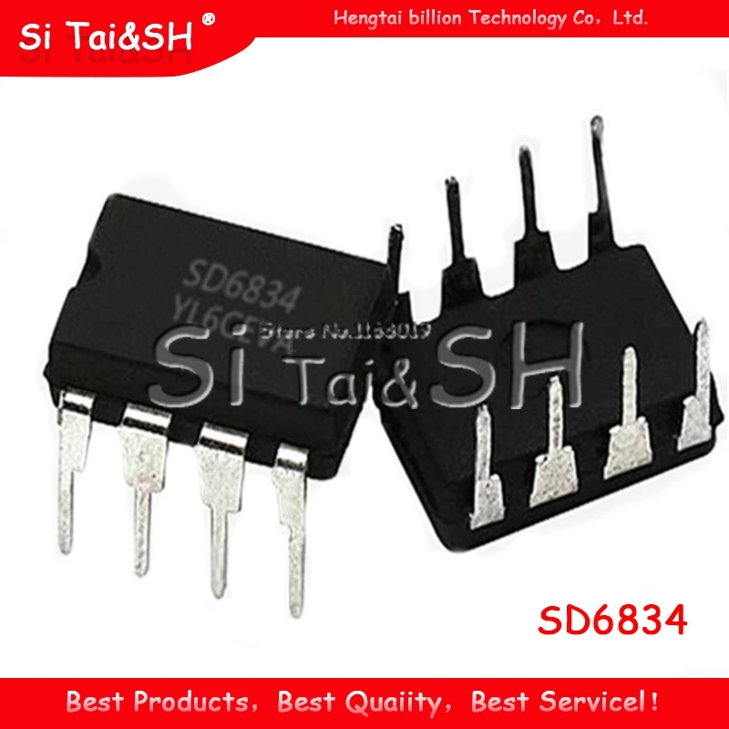 10 ชิ้น SD6834 6834 สีดำพลาสติกป้องกันกรณี LED คริสตัลเหลวควบคุมพลังงาน