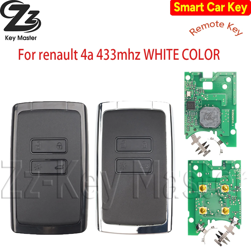 

Zz 4A чип 433 МГц llave remota de coche KR5IK4CH-01 для Renault Kadjar Clio5 Zoe2 Koleos Captur Scenic Megane 2016