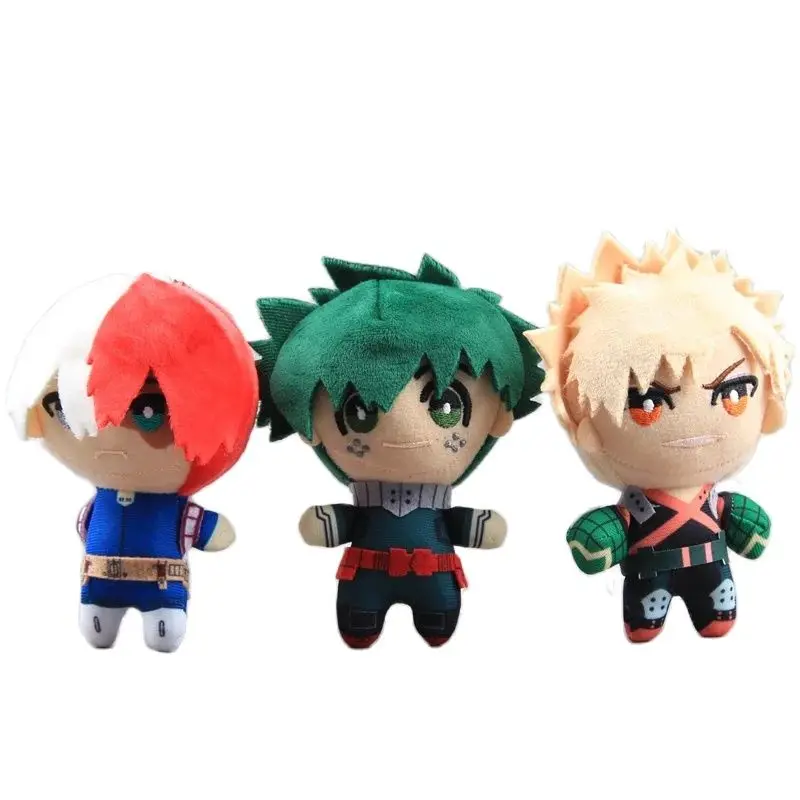 

Todoroki Shoto Косплей Мягкие игрушки Midoriya Izuku 13 см мини Bakugou Katsuki моя геройская Академия брелок плюшевая Подвеска подарок