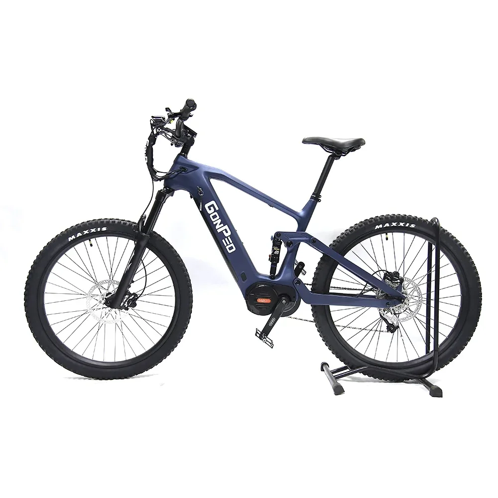 48v 1000w Bafang Mid Drive Electric Bike Carbon Frame Enduro Bike Full Suspension 500w M600 Mountain Bike