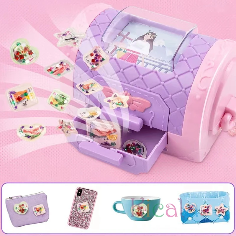 BRICOLAGE Autocollant Maker Jouets Apprentissage Précoce Jouets Éducatifs Parti Faveur Créatif Fait Main 3D Autocollant Machine Pour Filles Garçons