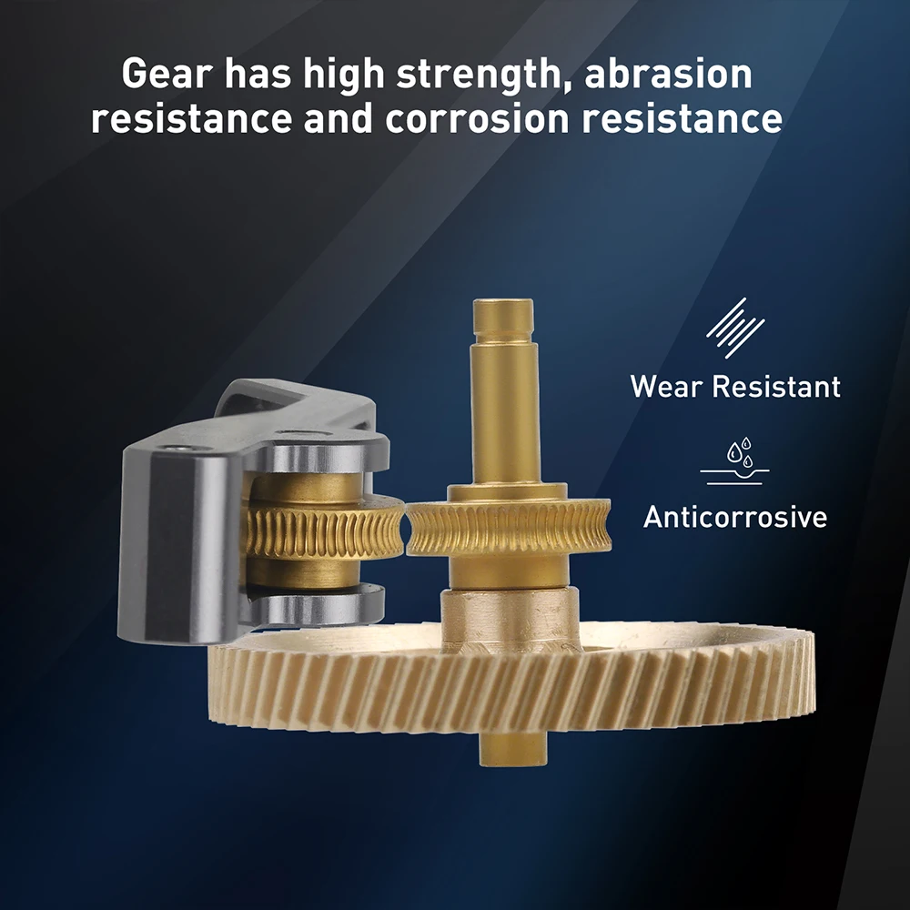 Extruder Gear For Bambu Lab A1 A1 Mini Upgraded Full Metal Claw Gear RNC Nano-Coated Hardened Steel Helical Gear Wear Resistant
