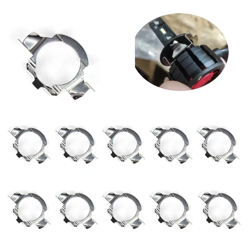 200pcs H7 Adapter Headlamp Socket Car Led Bulb Holder Lamp Base For Volkswagen BMW Audi Mercedes-Benz Nissan (200pcs)