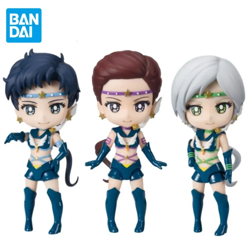 

Bandai Original Figuarts Mini SAILOR MOON Seiya Kou Taiki Kou Yaten Kou Cute Anime Action Figures Toys for Boys Girls Kids Gifts