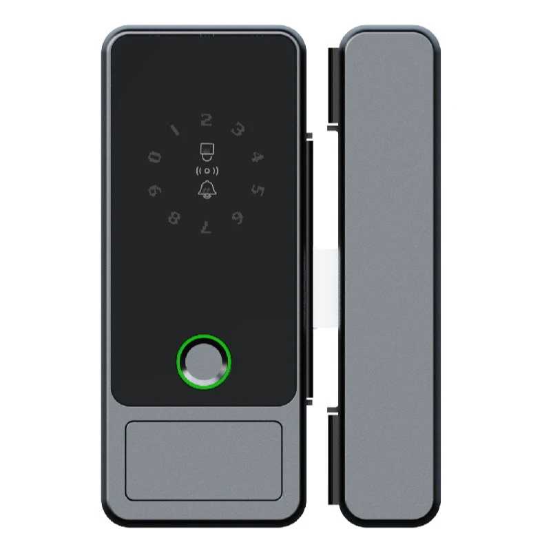 

Left and right interchange free opening with key double opening frameless door smart electronic password