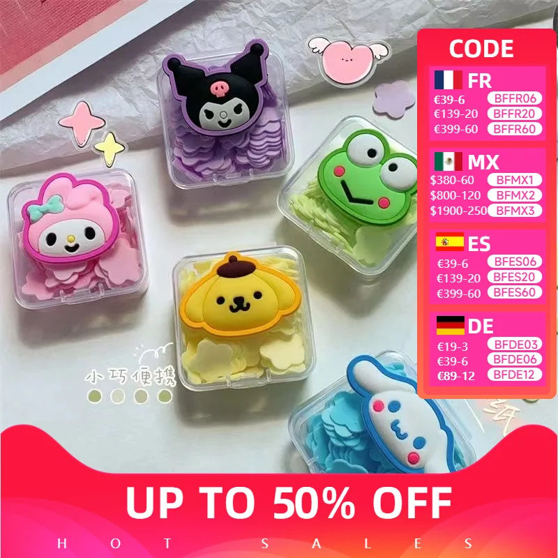 

Lovely Cartoon Sanrio Kuromi Cinnamoroll My Melody Disposable Hand Soap Slices Soluble Soap Paper Carry Soap Slices with Them