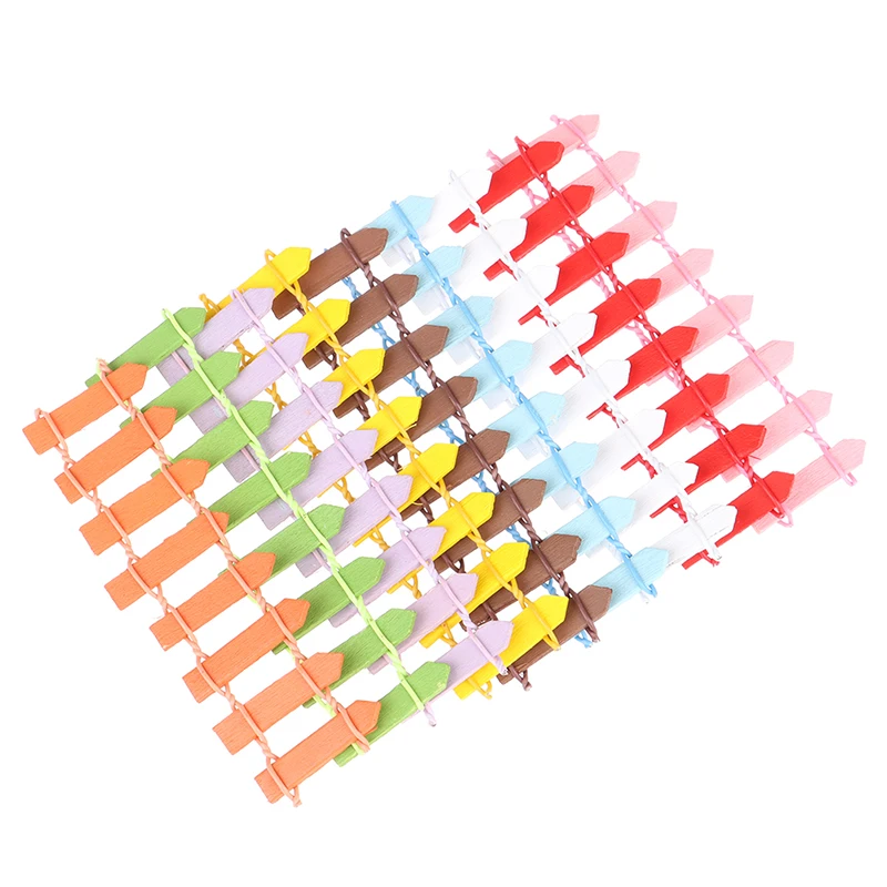 Hot Sale 5Pcs Miniature Small Wood Fence DIY Fairy Garden Micro Dollhouse Gates Decor