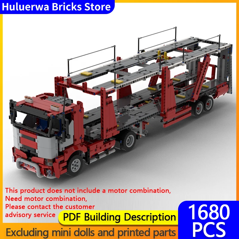 

City Car Model MOC Building Bricks Automobile Transport Truck Modular Technology Gifts Holiday Assemble Children Toys Suit