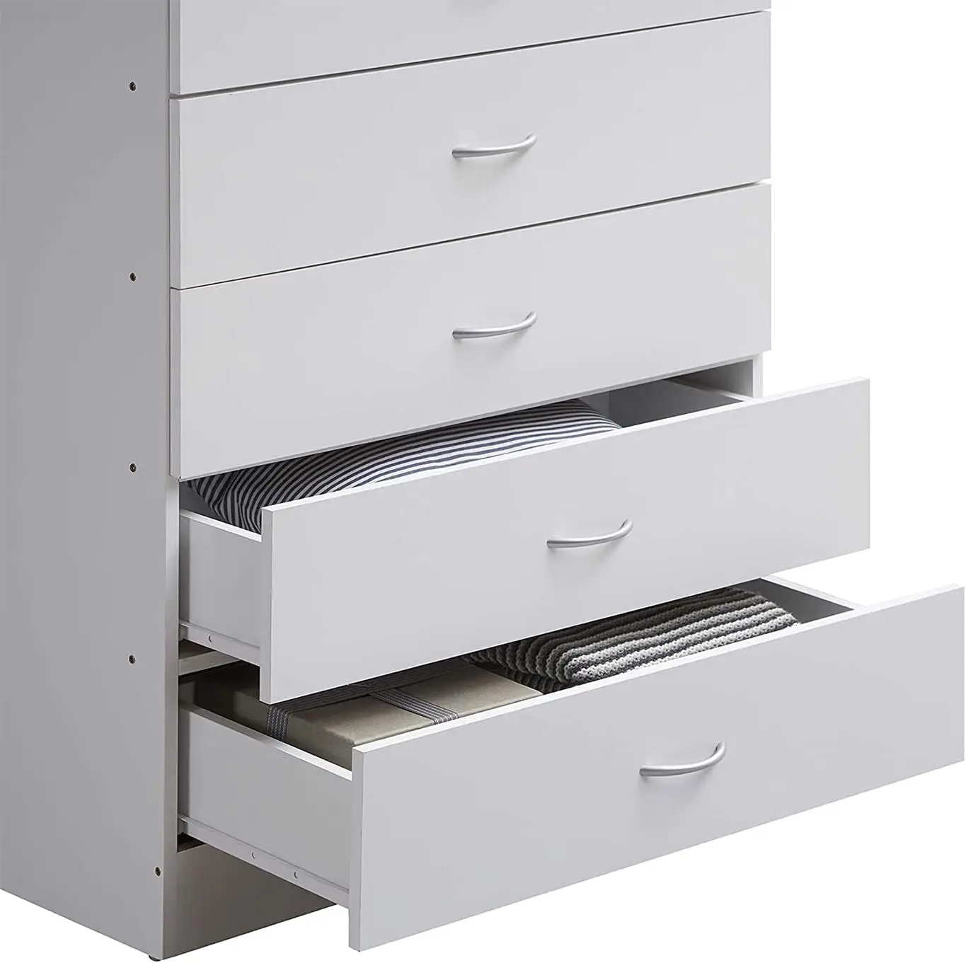 7 Drawer Wood Dresser for Bedroom, 31.5 inch Wide Chest of Drawers, with 2 Locks on the Top Drawers